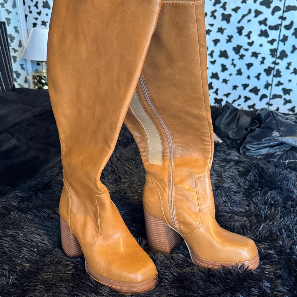 Torrid Tan Heeled Boots